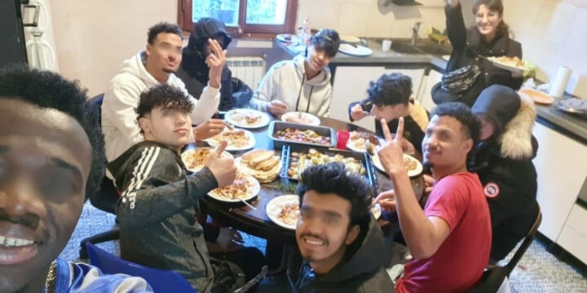 Pranzo comune a Casa Abba